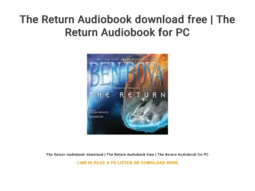 The Return Audiobook download free The Return Audiobook for PC