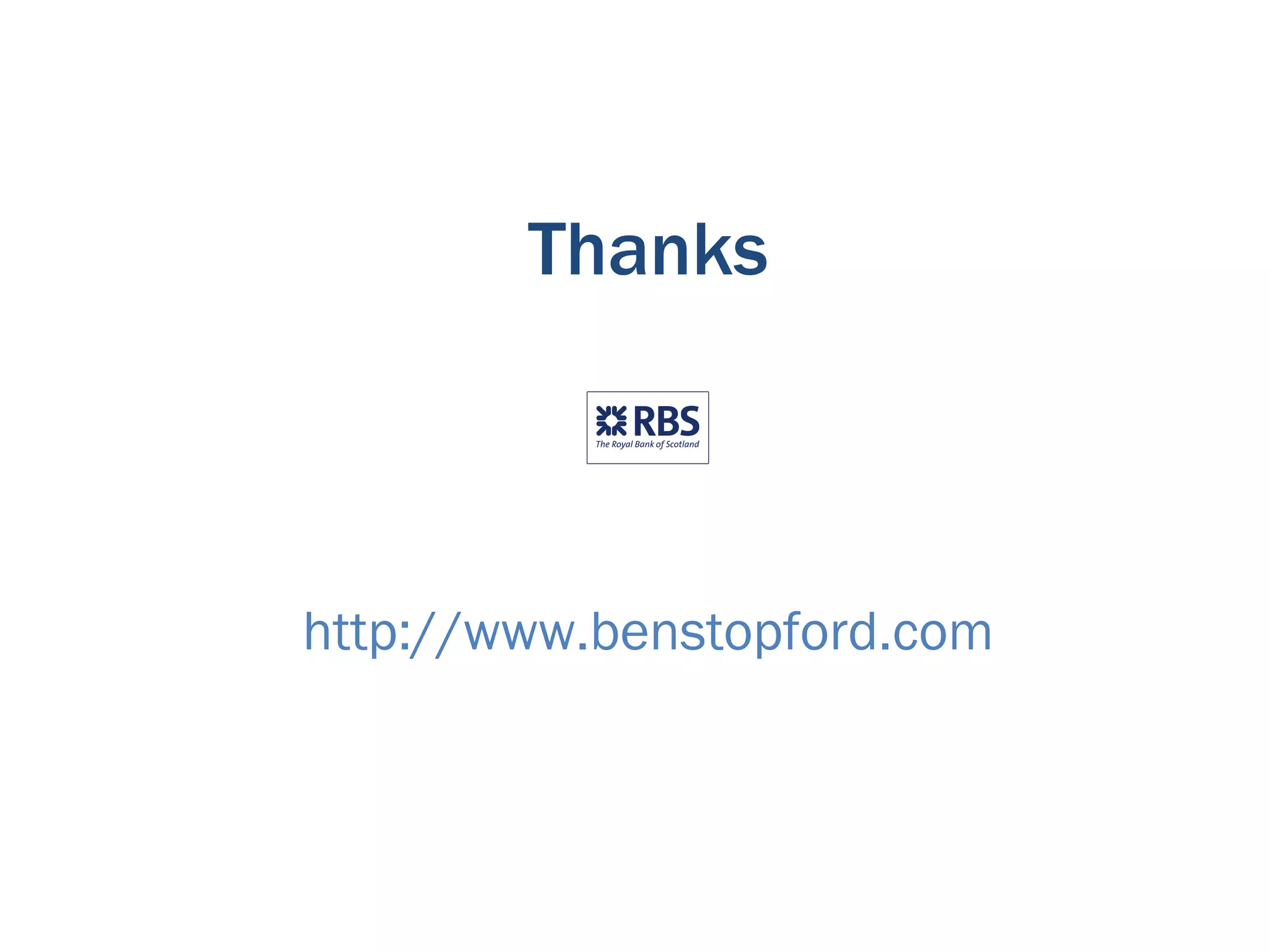Thanks



http://www.benstopford.com
 