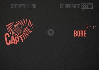 The Return of Storytelling vs. Corporate Speak Slide 18
