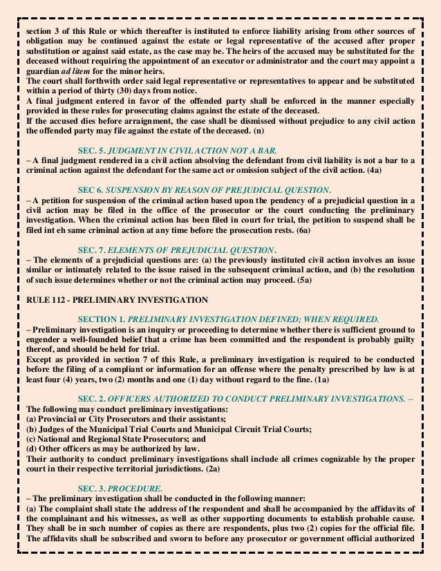The revised rules of criminal procedure