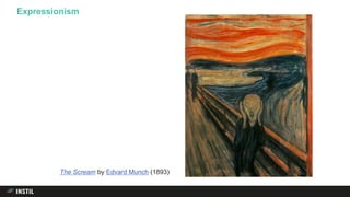 Expressionism
The Scream by Edvard Munch (1893)
 