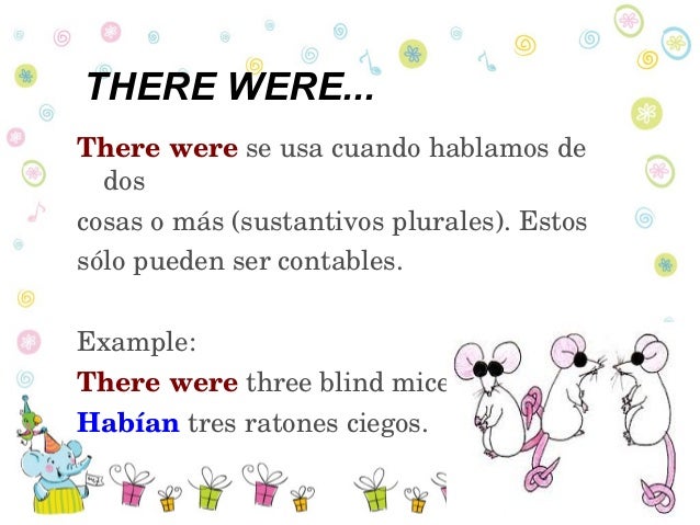 There was or there were?