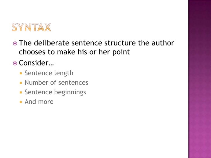 The Rhetorical  Revised