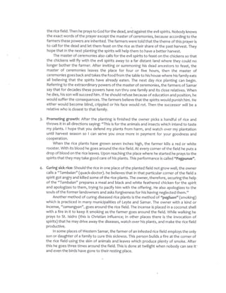 Visayan Rice Planting Ritual Excerpts from