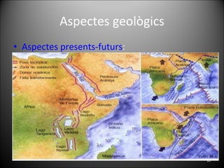 Aspectes geològics Aspectes presents-futurs : 