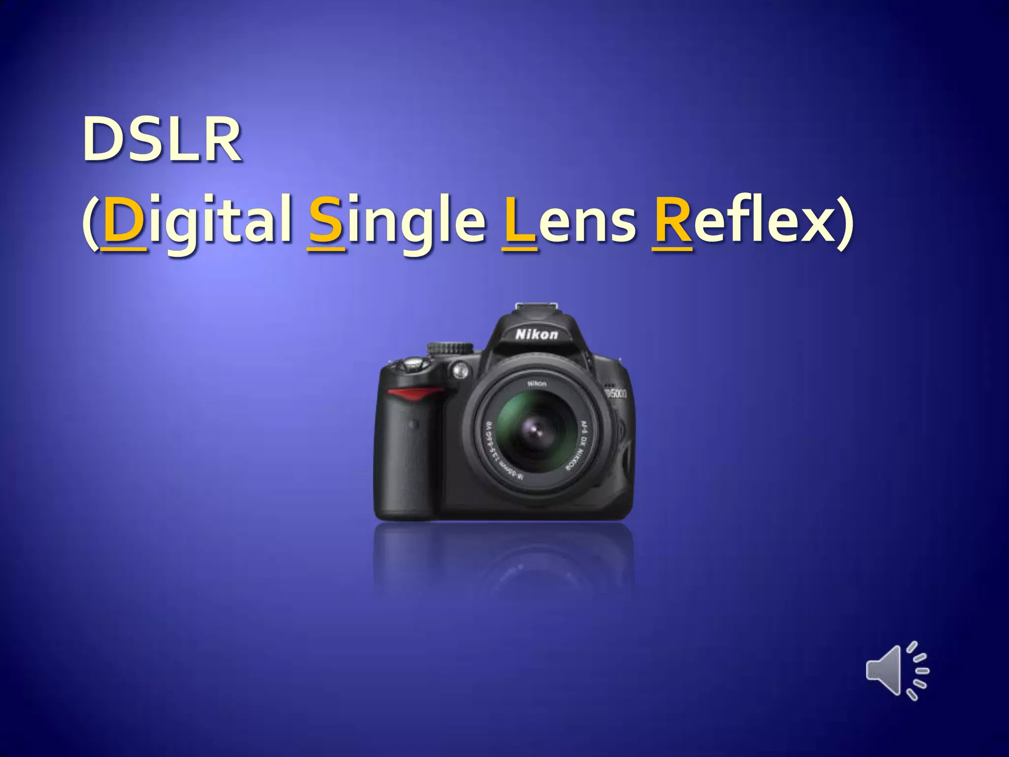 DSLR (Digital Single Lens Reflex)