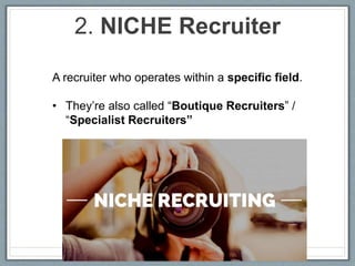 1. A___________ Candidate
Refers to someone who is looking for a new
position. They’ve registered with a recruitment
agenc...