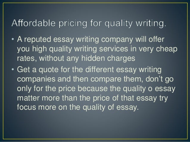 The best essay writing company