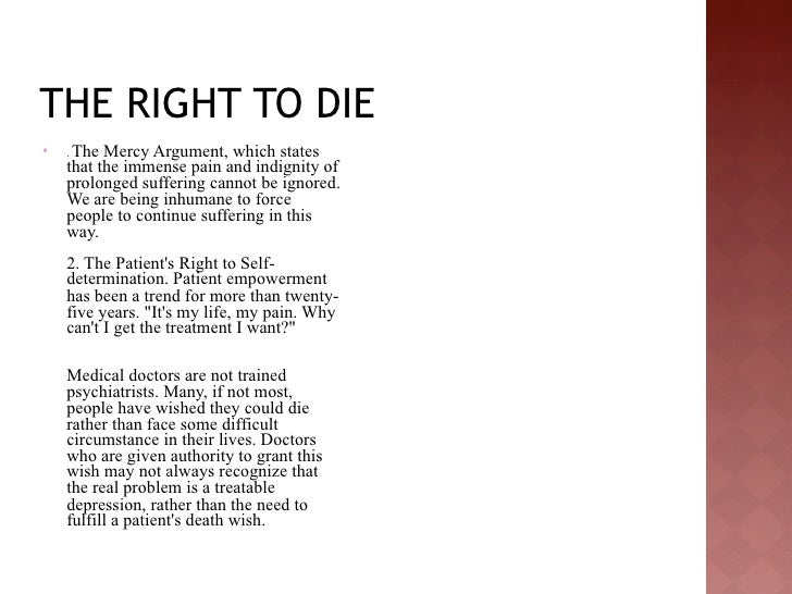 right to die argumentative essay