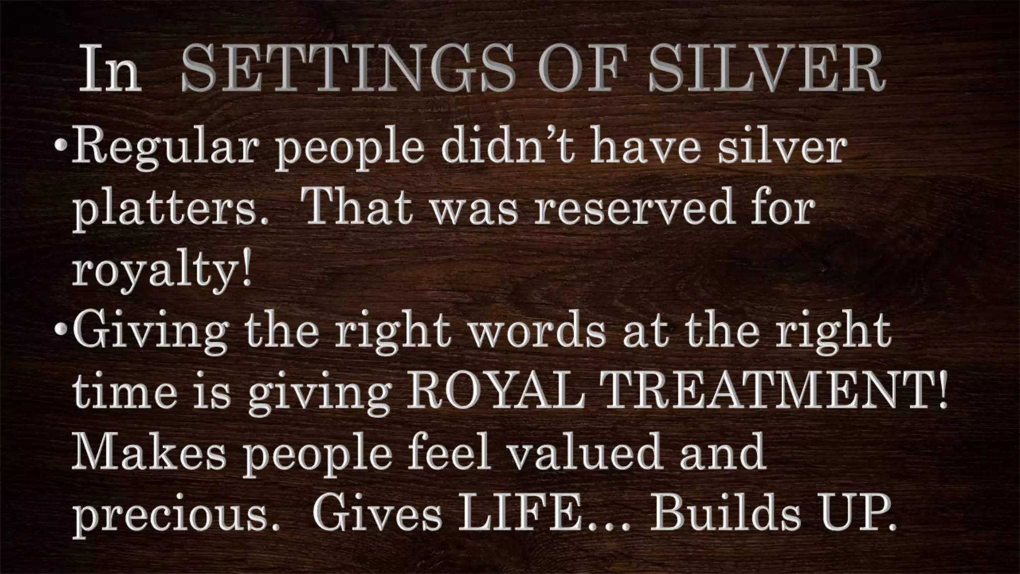 The r ight words at the right time | PPTX