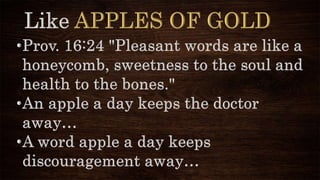 The r ight words at the right time | PPT