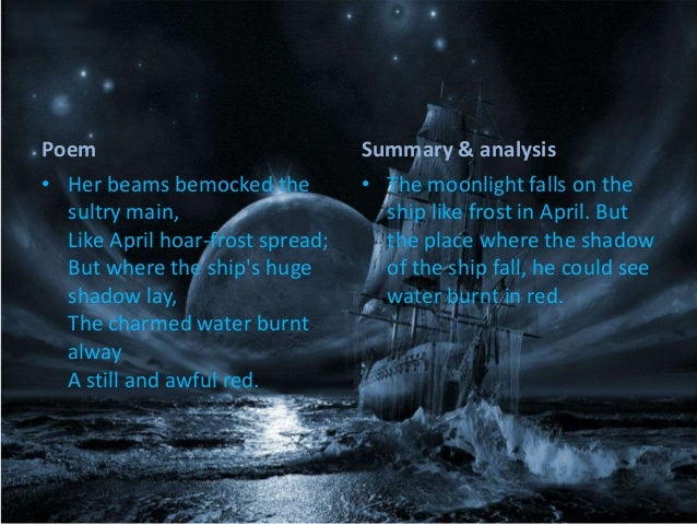 the rime of the ancient mariner summary pdf