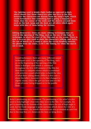  Where is the story set? What does this show you about the genre of the film?