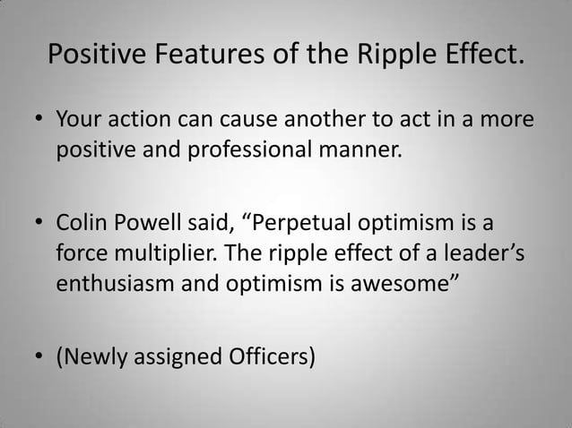 The ripple effect | PPT