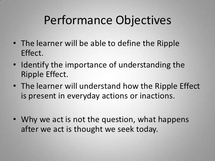 what does the ripple effect mean