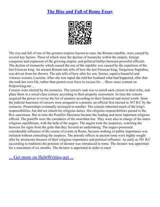 fall of rome essay pdf