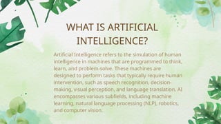 The rise of Artificial intelligence (AI) | PPTX