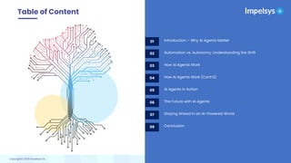 The Rise of AI Agents-From Automation to Autonomous Technology | PDF