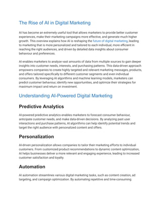 The Rise of AI in Digital Marketing in 2024 | PDF