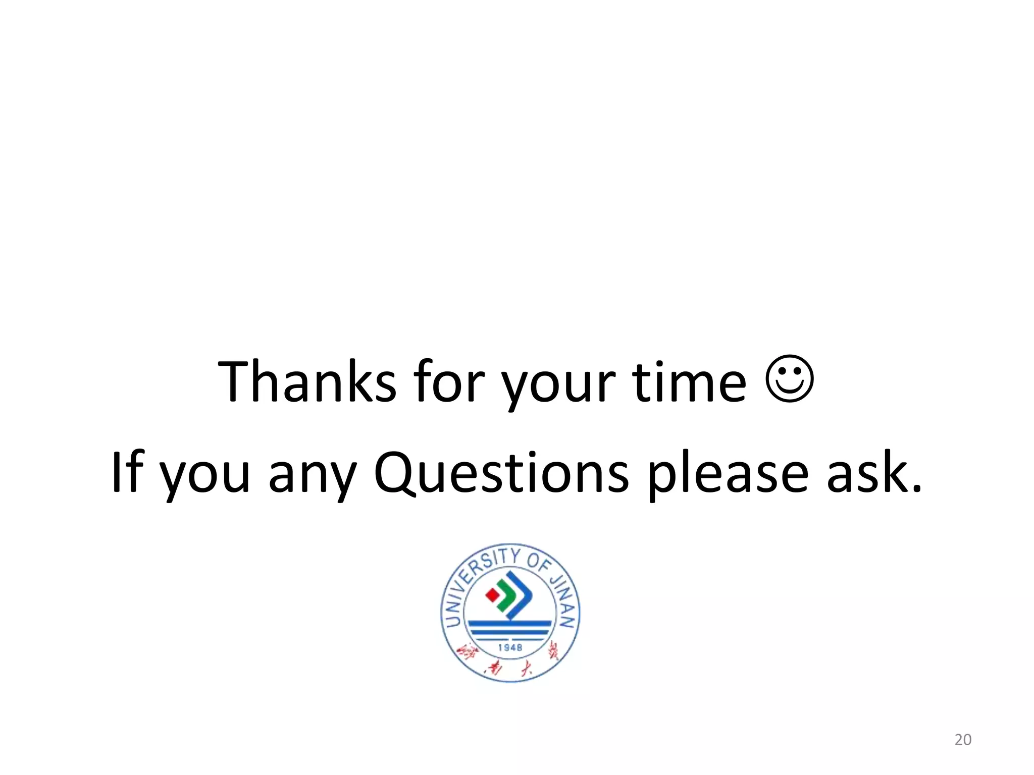 Thanks for your time 
If you any Questions please ask.
20
 