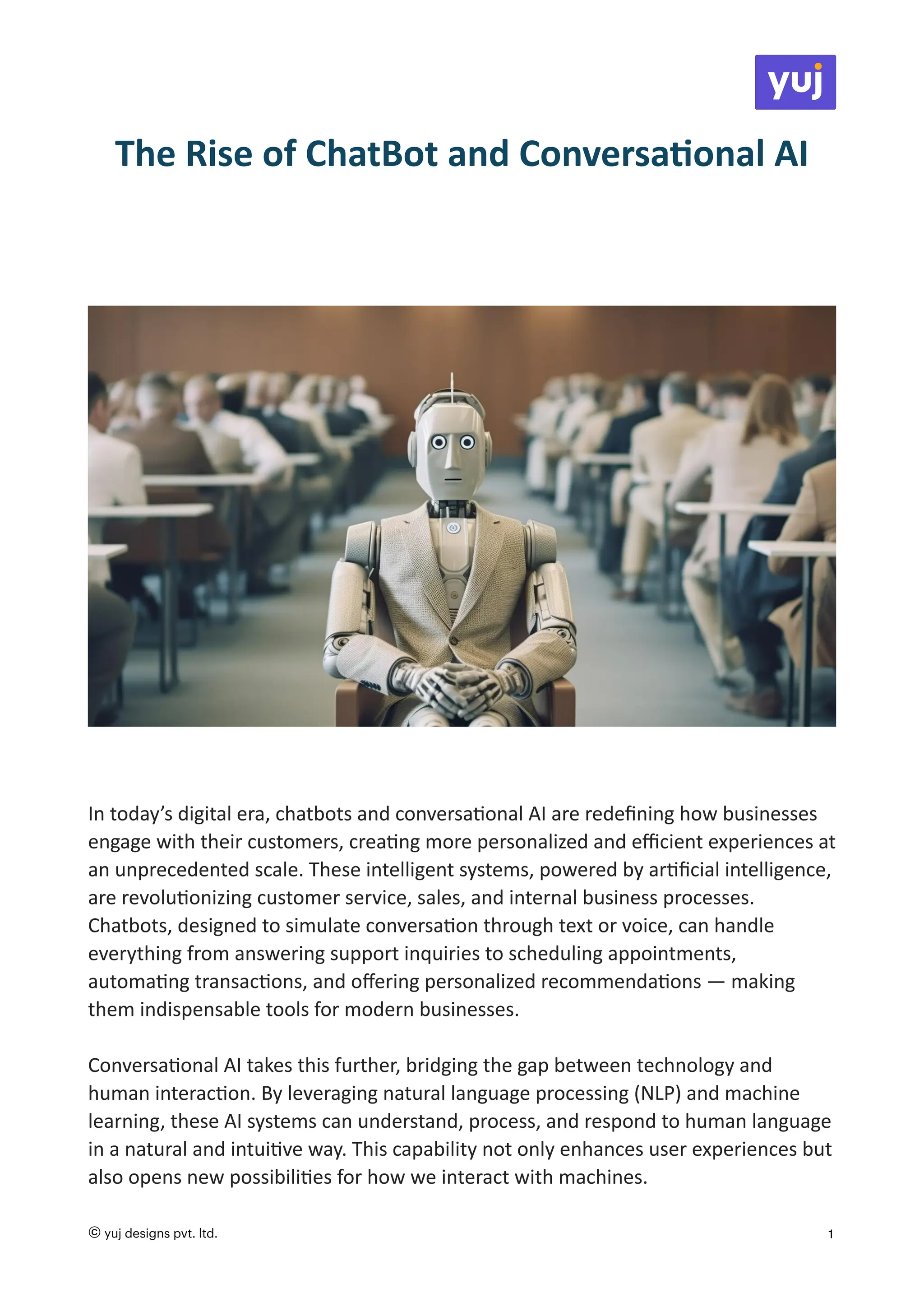 The Rise of ChatBot and Conversational AI | PDF