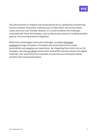 The Rise of ChatBot and Conversational AI | PDF