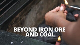 7
BEYOND IRON ORE
AND COAL
 