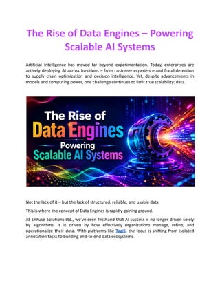 The Rise of Data Engines – Powering Scalable AI Systems | PDF