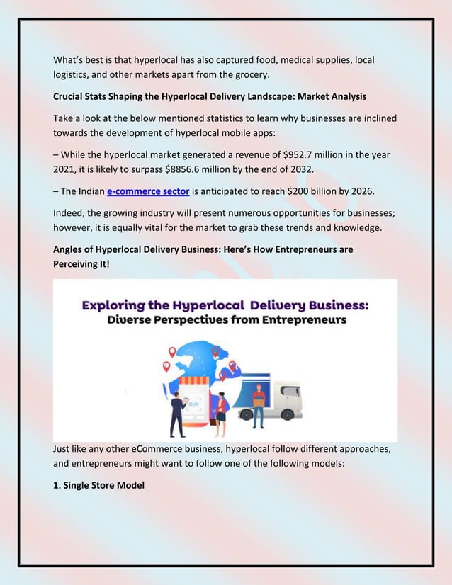 The Rise of Hyperlocal Delivery Platform- The Next Step in the Business ...