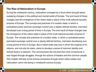 The rise of nationalism in europe