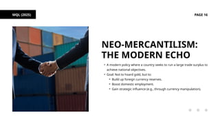 The Rise of Protectionism & Mercantilism slides - FROM HOARDING GOLD TO ...