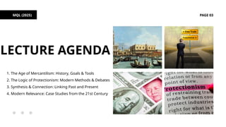 The Rise of Protectionism & Mercantilism slides - FROM HOARDING GOLD TO ...