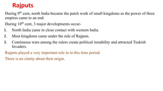The Rise and Influence of Small Kingdoms in North India (750-1000 CE) | PDF