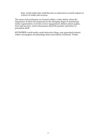 The Rise Of Social Media And Its Impact On Mainstream Journalism | PDF