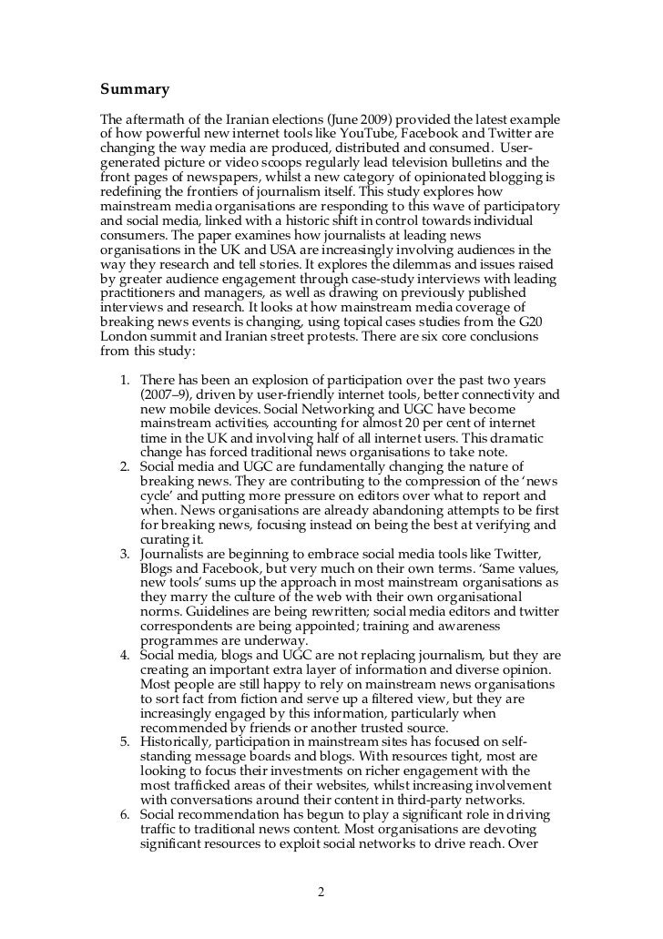 new media and its impact on journalism practice Media content analysis: its uses benefits and best practice methodology journalism & mass communication quarterly increased from 63% of all articles in 1971 to 348% in 1995 indicated likely social impact. new media and its impact on journalism practice Media content analysis: its uses benefits and best practice methodology journalism & mass communication quarterly increased from 63% of all articles in 1971 to 348% in 1995 indicated likely social impact.