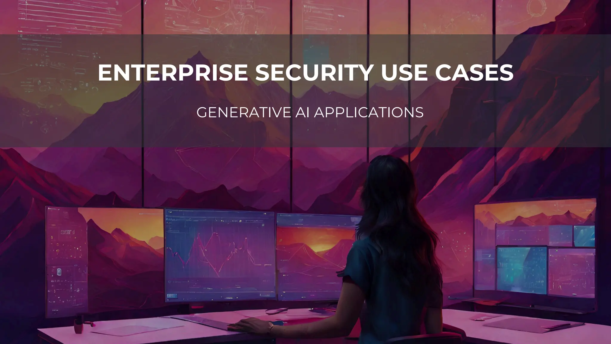 ENTERPRISE SECURITY USE CASES
GENERATIVE AI APPLICATIONS
 