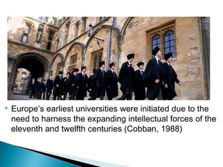 The rise of universities | PPT