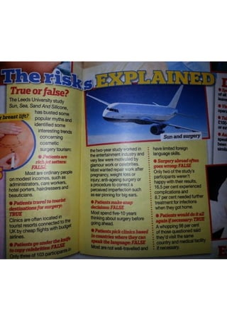 The risks explained real people magazine