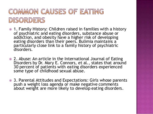 causes of eating disorders essay