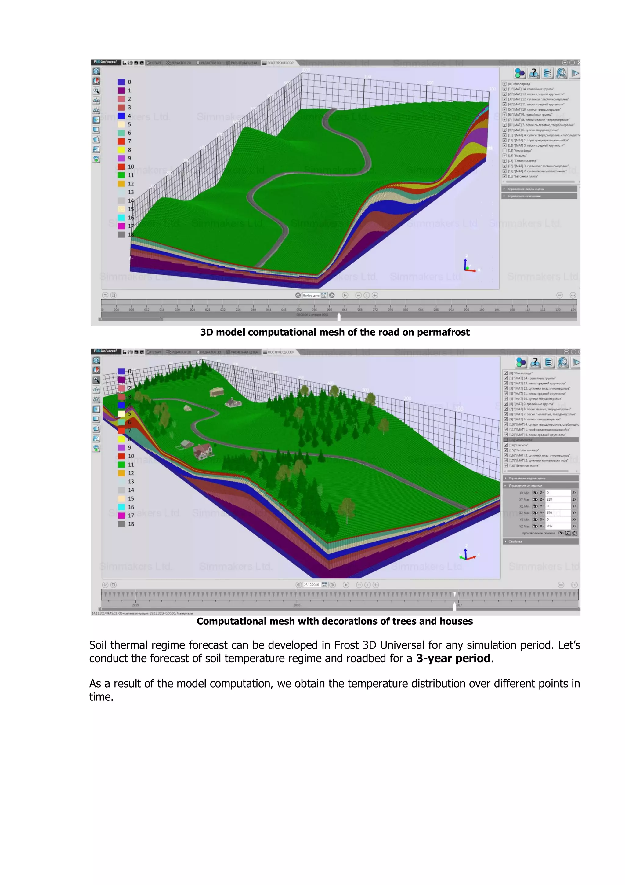 Thermal analysis of a road on permafrost | PDF