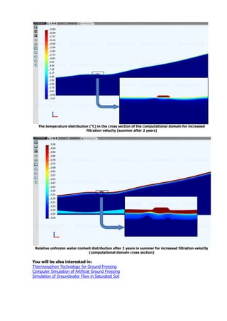 Thermal analysis of a road on permafrost | PDF