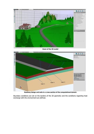 Thermal analysis of a road on permafrost | PDF