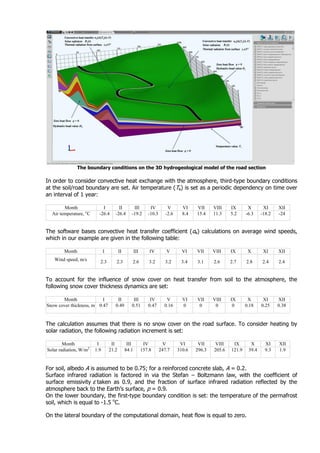 Thermal analysis of a road on permafrost | PDF