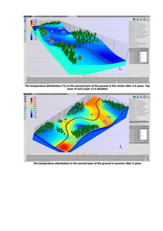 Thermal analysis of a road on permafrost | PDF