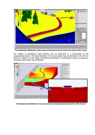 Thermal analysis of a road on permafrost | PDF
