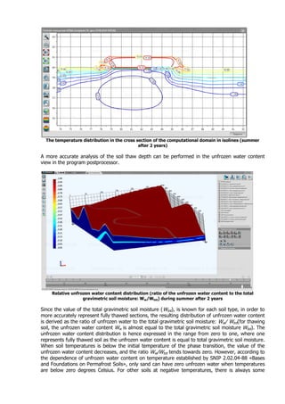 Thermal analysis of a road on permafrost | PDF