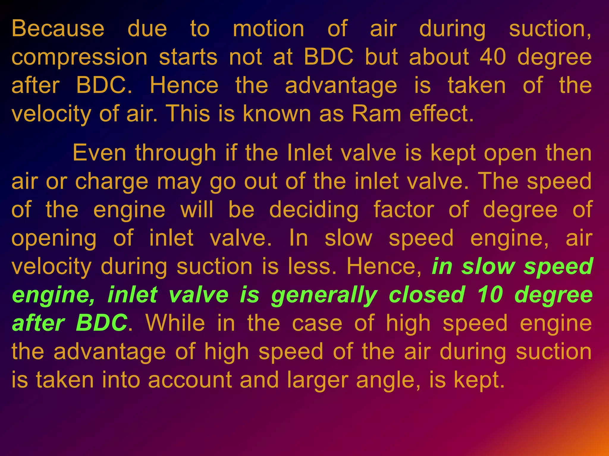 Thermal ii (ppt on valve timing diagram for four stroke si engine) | PPTX