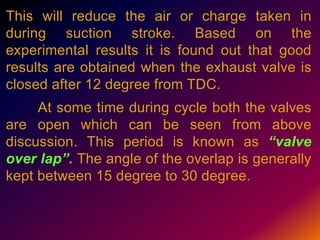 Thermal ii (ppt on valve timing diagram for four stroke si engine) | PPTX