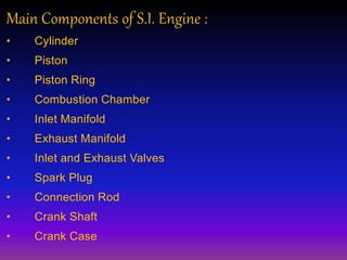 Thermal ii (ppt on valve timing diagram for four stroke si engine) | PPTX