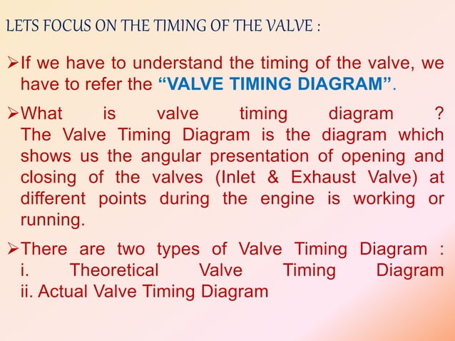 Thermal ii (ppt on valve timing diagram for four stroke si engine ...